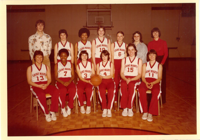 1977 Women's Basketball Team Photo