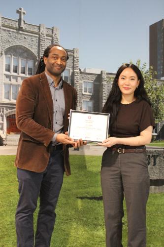 Asmita accepting SLRA certificate