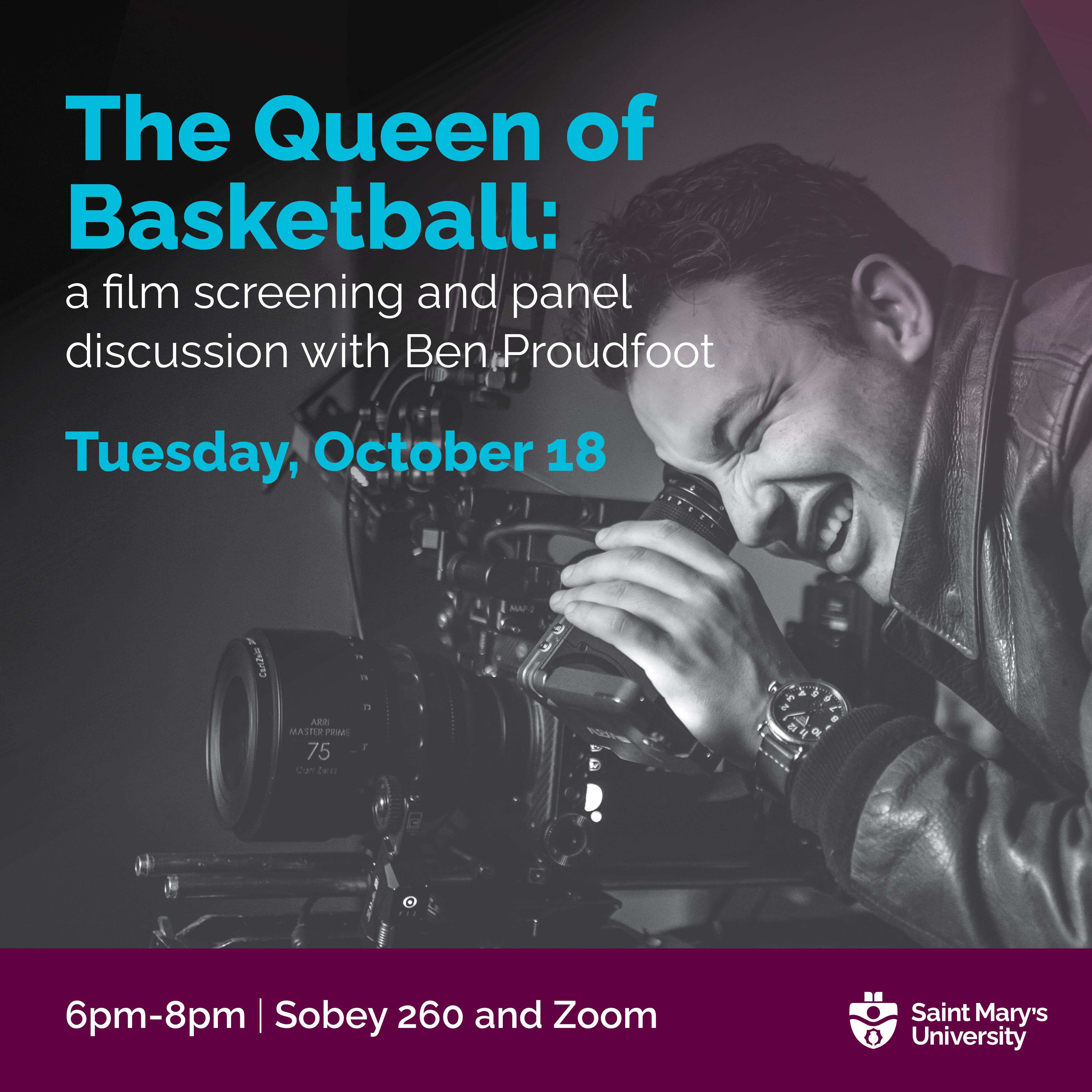 Poster advertising Ben Proudfoot event