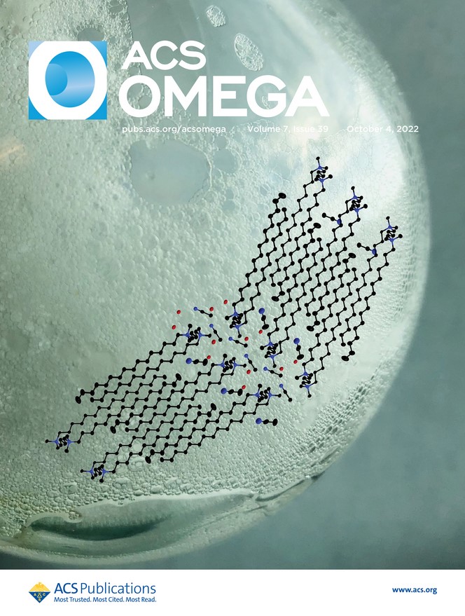 surfactant foam in flask with crystal structure diagram pasted on top