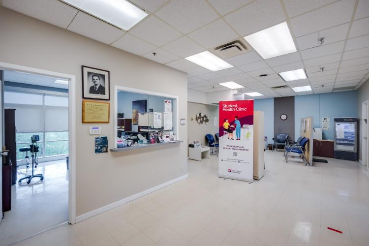 Student Health Clinic interior